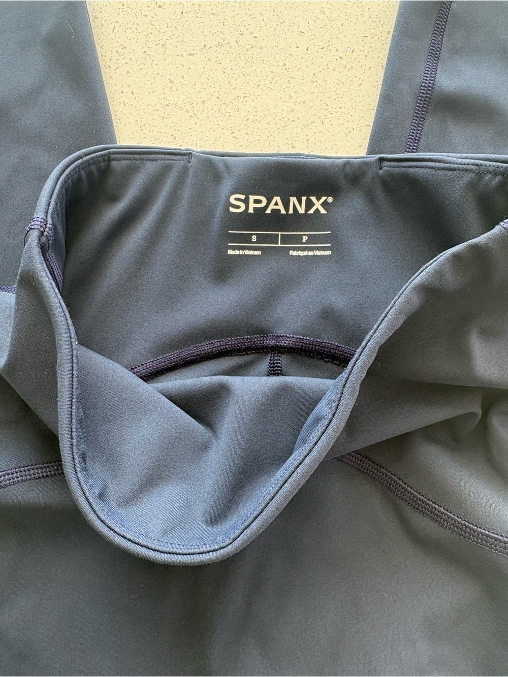 SPANX Navy High-Waist Leggings